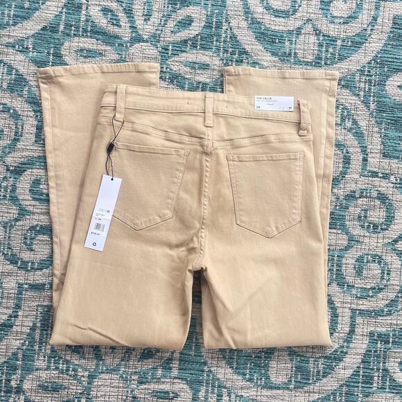 Joe's Jeans The Callie High Rise Cropped Bootcut Jeans Beige -‎ Size 28 - Picture 3 of 13
